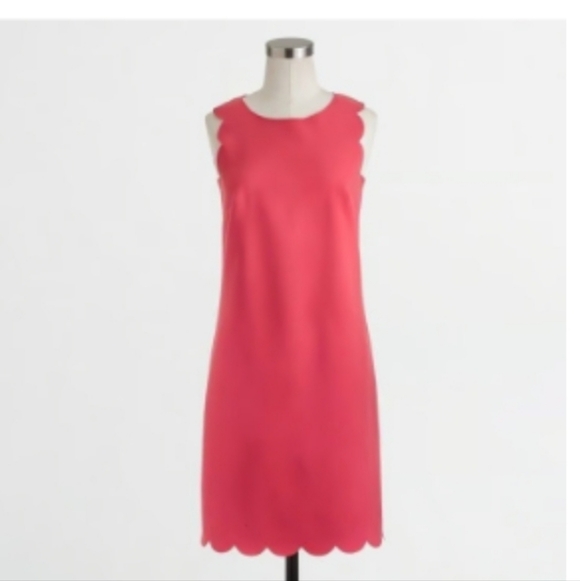 Kate Spade Red Scallop Hem Mini Dress Sz XS NWT - Picture 3 of 9